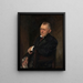 Portrait von James Whitcomb Riley - John Singer Sargent — gerahmtes Bild an der Wand