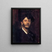 Portrait von Jean Joseph Marie Carriès - John Singer Sargent — gerahmtes Bild an der Wand