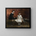 Portrait von Édouard und Marie-Louise Pailleron - John Singer Sargent — gerahmtes Bild an der Wand