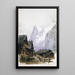 Deckblatt des Skizzenbuchs Splendid Mountain Watercolours 2 - John Singer Sargent — gerahmtes Bild an der Wand