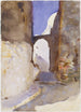 Straße in Tanger - John Singer Sargent — Ansicht des Kunstwerks