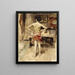 Das Modell - John Singer Sargent — gerahmtes Bild an der Wand