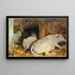 Drei Rinder - John Singer Sargent — gerahmtes Bild an der Wand