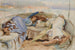 Zwei Figuren in einem Boot, Isola Bella, Italien - John Singer Sargent — Ansicht des Kunstwerks