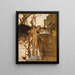 Zwei nackte Badende stehend auf einem Kai - John Singer Sargent — gerahmtes Bild an der Wand