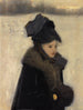 Frau mit Pelz - John Singer Sargent — Ansicht des Kunstwerks