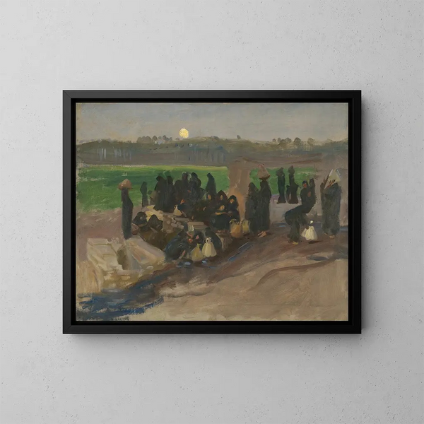 Porteurs d'eau sur le Nil - John Singer Sargent — gerahmtes Bild an der Wand