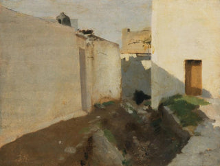 Weiße Wände in der Sonne, Marokko - John Singer Sargent — Ansicht des Kunstwerks