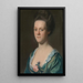 Elizabeth Green Mme Ebenezer Storer II - John Singleton Copley — gerahmtes Bild an der Wand