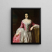 Eunice Dennie Burr - John Singleton Copley — gerahmtes Bild an der Wand