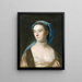 Portrait von Mme Joseph Henshaw - John Singleton Copley — gerahmtes Bild an der Wand