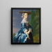 Portrait of Sarah Allen, née Sargent - John Singleton Copley — gerahmtes Bild an der Wand