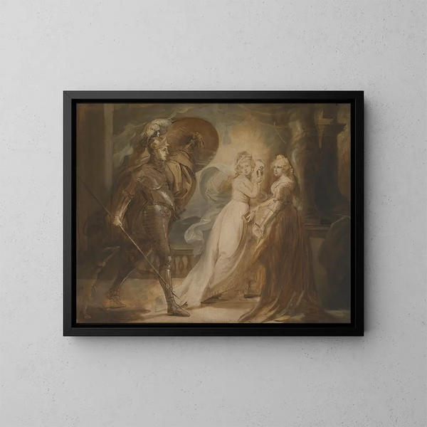Studie für den Ritter der Roten Kreuz - John Singleton Copley — gerahmtes Bild an der Wand