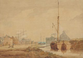 John Thirtle - A barge on a canal Norfolk.webp