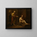 Ich war im Gefängnis und ihr seid zu mir gekommen Matthäus 25:36 - John Trumbull — gerahmtes Bild an der Wand