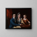 Jonathan Trumbull Jr mit Mme Trumbull Eunice Backus und Faith Trumbull - John Trumbull — gerahmtes Bild an der Wand