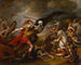 Josué bei der Schlacht von Aï begleitet vom Tod - John Trumbull — Ansicht des Kunstwerks