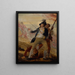 Leutnant Thomas Grosvenor und Diener - John Trumbull — gerahmtes Bild an der Wand
