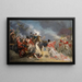 Der Tod des Generals Mercer in der Schlacht von Princeton, 3. Januar 1777 - John Trumbull — gerahmtes Bild an der Wand