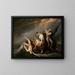 Die letzte Familie, die bei der Sintflut im Buch Genesis 7424 - John Trumbull — gerahmtes Bild an der Wand