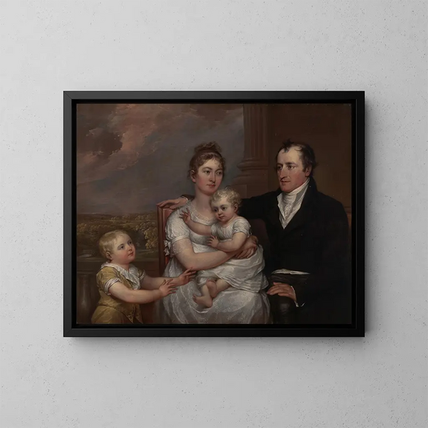Die Familie Vernet - John Trumbull — gerahmtes Bild an der Wand