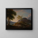Ansicht auf den westlichen Berg near Hartford - John Trumbull — gerahmtes Bild an der Wand