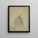 Portrait de Martin van Buren - John Vanderlyn — gerahmtes Bild an der Wand