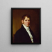 Portrait eines Mannes - John Vanderlyn — gerahmtes Bild an der Wand