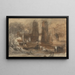 Ein romantische Landschaft - John Varley — gerahmtes Bild an der Wand
