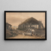 Bau eines Bootes - John Varley — gerahmtes Bild an der Wand