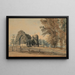 Kirche von Chingford Essex - John Varley — gerahmtes Bild an der Wand