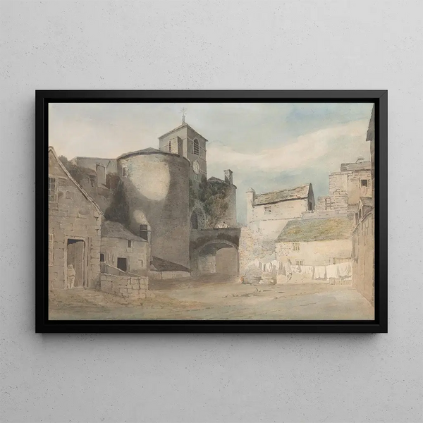John Varley - Fortified Entrance to a Welsh Town East Gate of Caernarvon.webp