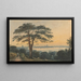 London vom Thamesufer - John Varley — gerahmtes Bild an der Wand