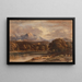 Landschaft mit Bergsee - John Varley — gerahmtes Bild an der Wand