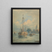 auf der Themse - John Varley — gerahmtes Bild an der Wand