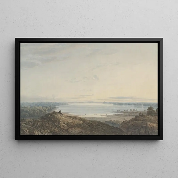 Le Couvre-feu - John Varley — gerahmtes Bild an der Wand