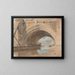 Unter der Ouse-Brücke beim Baden gehen - John Varley — gerahmtes Bild an der Wand