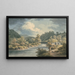Ein Fischer im Tal von Myfod, Standort des Palastes der Prinzessin von Powis - John Warwick Smith — gerahmtes Bild an der Wand