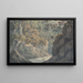 Pont alpin und bewaldete Landschaft bei Pistil y Maw - John Warwick Smith — gerahmtes Bild an der Wand
