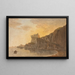 in der Bucht von Salerno bei Vietri - John Warwick Smith — gerahmtes Bild an der Wand