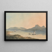 Ansicht des alten Schlosses von Diganwy - John Warwick Smith — gerahmtes Bild an der Wand