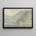 Villa de Pline appartenant au Marquis Canarizi près de Côme - John Webber — gerahmtes Bild an der Wand