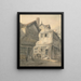 Alte Häuser in St. Albans - John Whichelo — gerahmtes Bild an der Wand