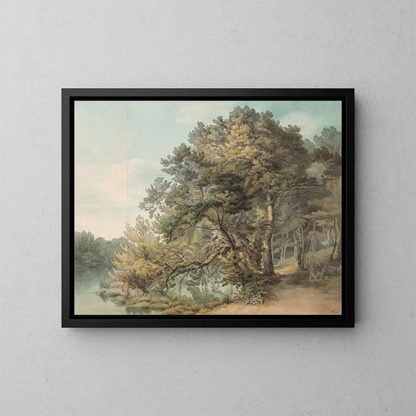 Peamore Devon - John White Abbott — gerahmtes Bild an der Wand