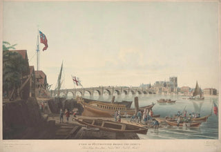 John William Edye - A View of Westminster Bridge the Abbey and Church.webp
