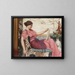 Ein Amateur - John William Godward — gerahmtes Bild an der Wand