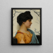 Eine arkadische Schönheit - John William Godward — gerahmtes Bild an der Wand