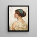 Atalante - John William Godward — gerahmtes Bild an der Wand