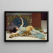 Sanfte Muße - John William Godward — gerahmtes Bild an der Wand
