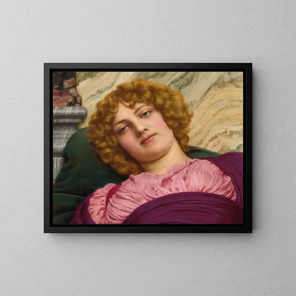 Myrhinna - John William Godward — gerahmtes Bild an der Wand